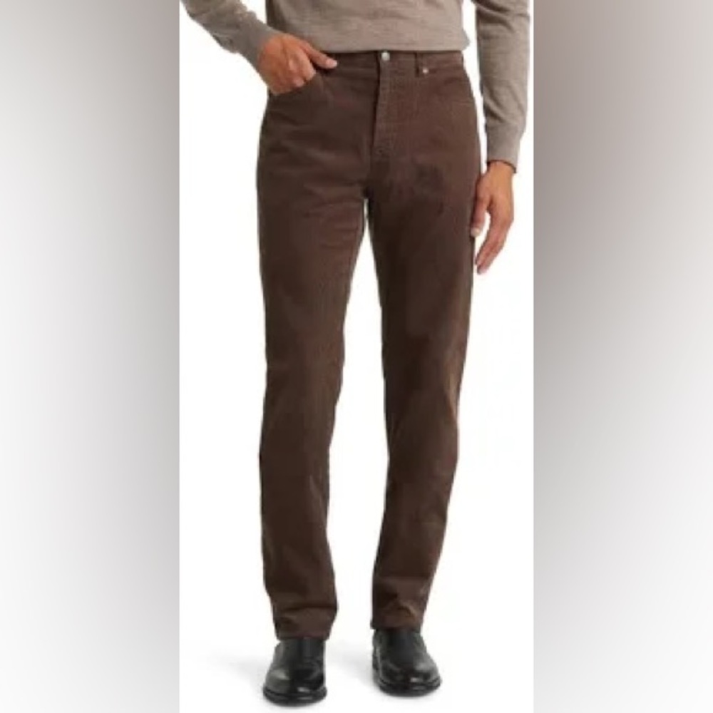 Peter Millar Chocolate Brown Corduroy 5 Pocket Pants 36x33